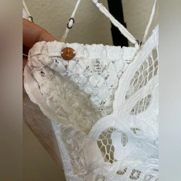 #141 Free People Adella White Cami - Picture 7 of 7